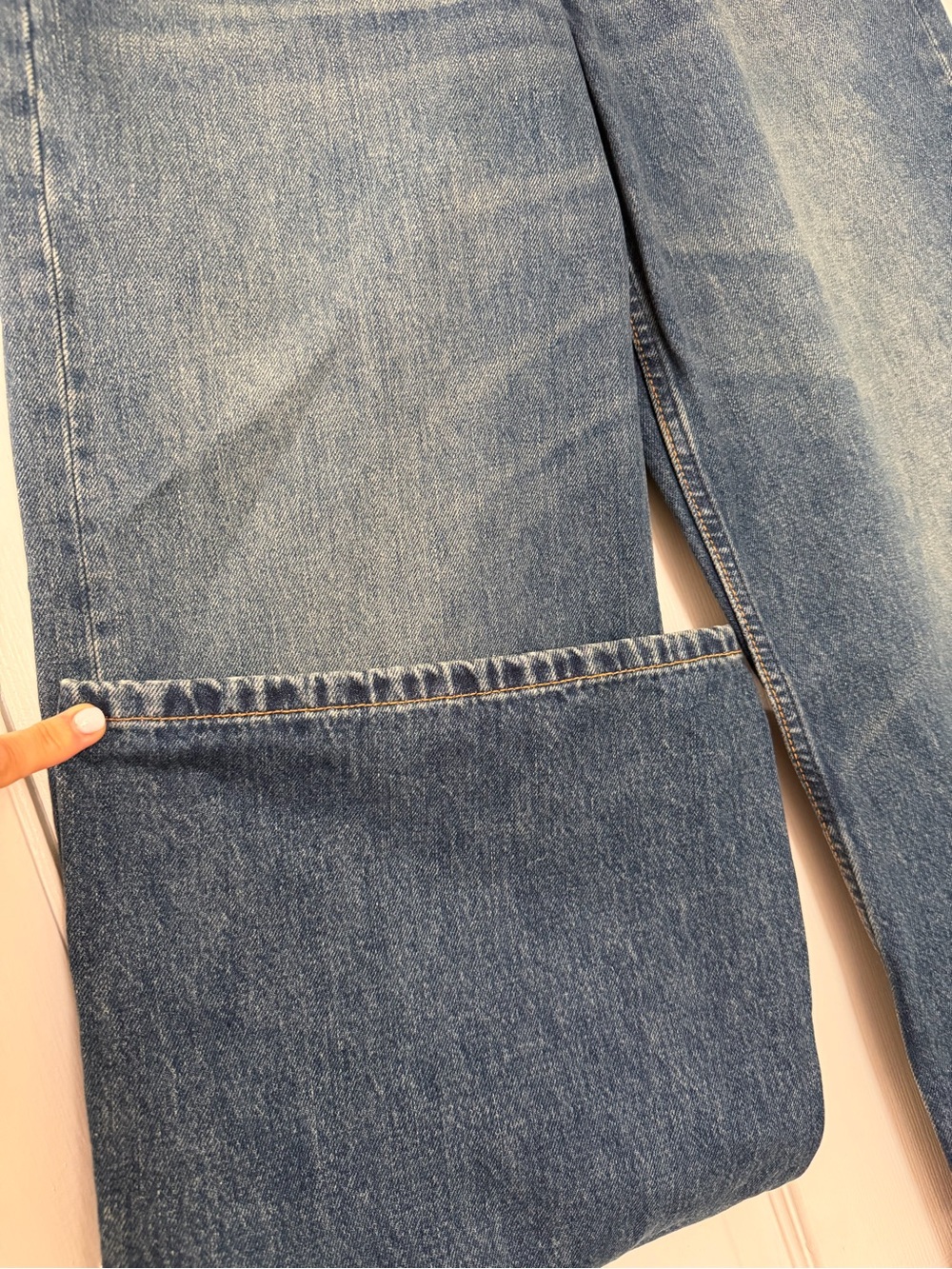 High-Rise Wide Leg Women's Jeans in Dark Blue its New - Picture 7 of 12